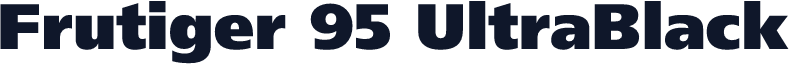 Frutiger 95 UltraBlack