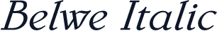 Belwe Italic