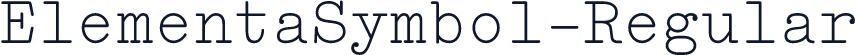 ElementaSymbol-Regular