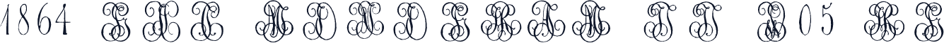 1864 GLC Monogram IJ W05 Rg