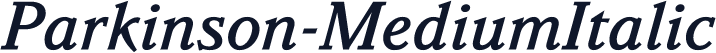 Parkinson-MediumItalic