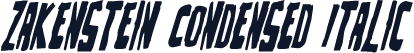 Zakenstein Condensed Italic