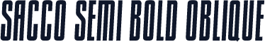 Sacco Semi Bold Oblique