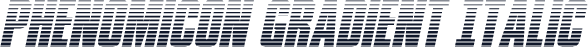 Phenomicon Gradient Italic