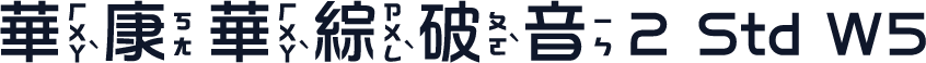 華康華綜破音2 Std W5