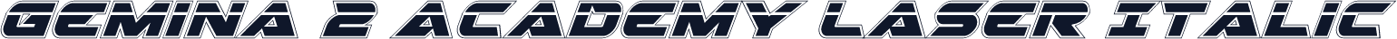 Gemina 2 Academy Laser Italic