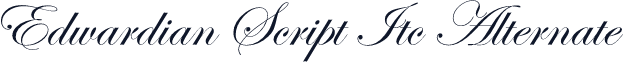 Edwardian Script Itc Alternate