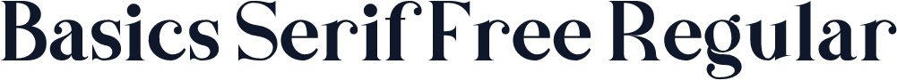 Basics Serif Free Regular