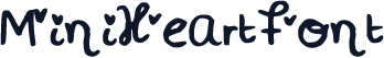 MiniHeartFont