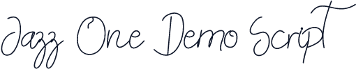 Jazz One Demo Script