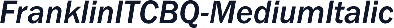 FranklinITCBQ-MediumItalic