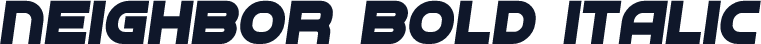 Neighbor Bold Italic