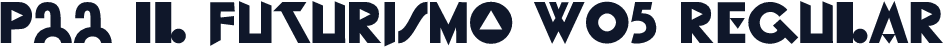 P22 Il Futurismo W05 Regular