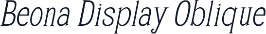Beona Display Oblique