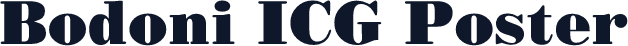 Bodoni ICG Poster