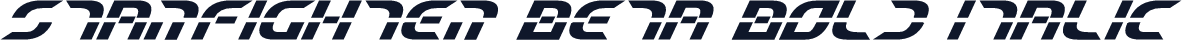 Starfighter Beta Bold Italic
