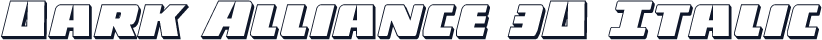 Dark Alliance 3D Italic