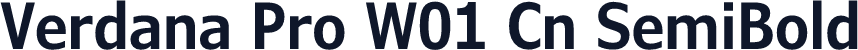 Verdana Pro W01 Cn SemiBold
