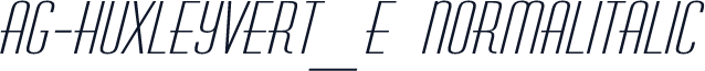 AG-HuxleyVert_E NormalItalic