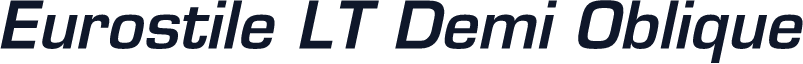Eurostile LT Demi Oblique