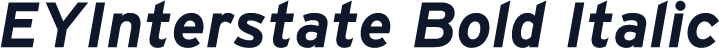 EYInterstate Bold Italic