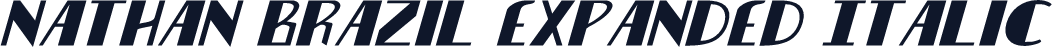 Nathan Brazil Expanded Italic