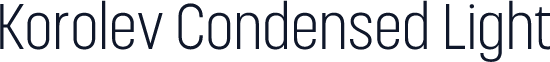 Korolev Condensed Light