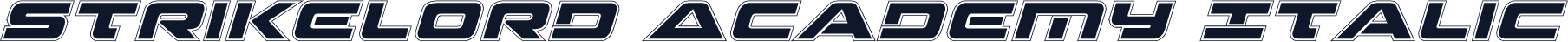 Strikelord Academy Italic