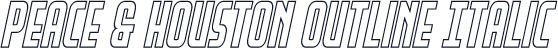 Peace & Houston Outline Italic