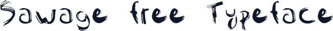 Sawage free Typeface