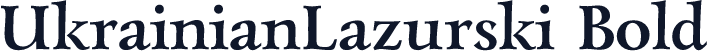 UkrainianLazurski Bold