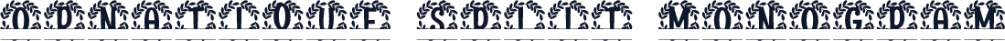 Ornatique Split Monogram