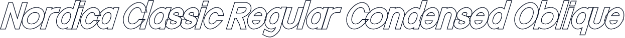 Nordica Classic Regular Condensed Oblique