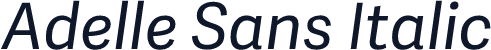 Adelle Sans Italic