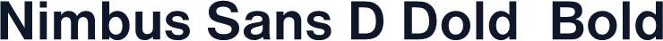 Nimbus Sans D Dold粗 Bold