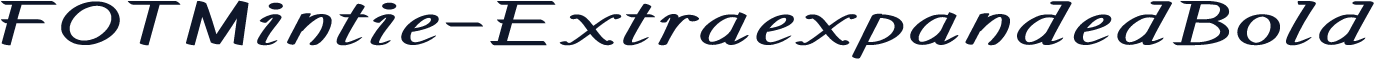 FOTMintie-ExtraexpandedBold