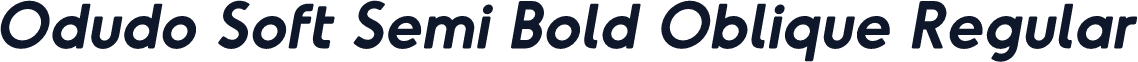 Odudo Soft Semi Bold Oblique Regular