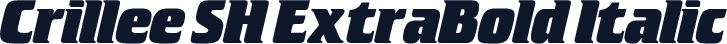 Crillee SH ExtraBold Italic