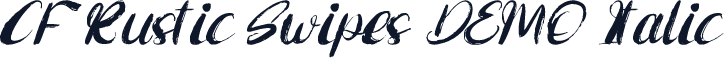CF Rustic Swipes DEMO Italic