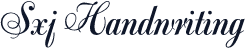 Sxj Handwriting