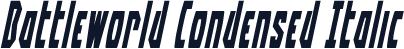 Battleworld Condensed Italic