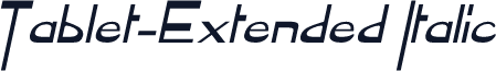 Tablet-Extended Italic