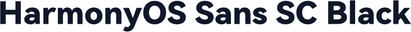HarmonyOS Sans SC Black