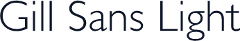 Gill Sans Light