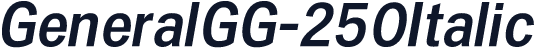 GeneralGG-250Italic