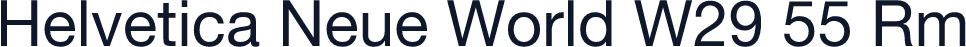 Helvetica Neue World W29 55 Rm