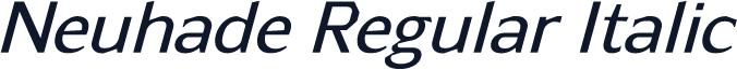 Neuhade Regular Italic