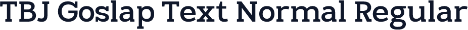 TBJ Goslap Text Normal Regular