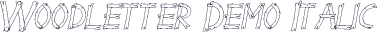 Woodletter Demo Italic