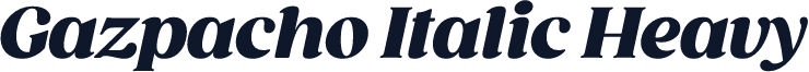 Gazpacho Italic Heavy